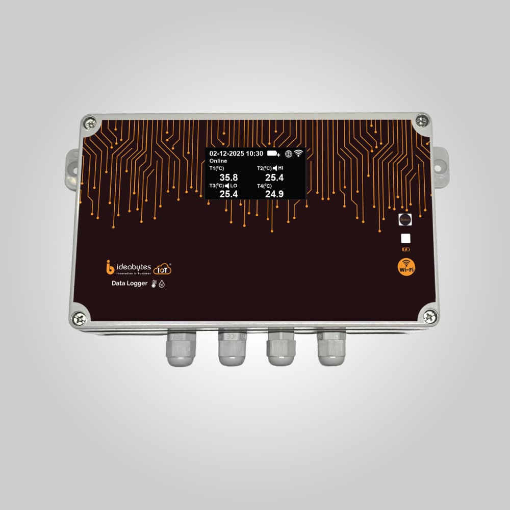 IBI-WTR4 | Wi-Fi 4 Channel PT100 Temperature Data Logger (4 Temperature)